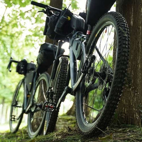 Rhinowalk Large Capacity 10L-13L Heavy-Duty Bicycle Saddle Bag Durable Bike Pannier with Reflective Strap & Adjustable Straps