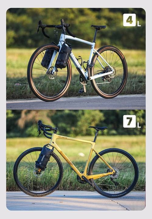 Rhinowalk Bike Front Fork Bag 4L-7L Bicycle Frame Pack for Travel Luggage with Base and Dry Bag