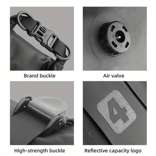 Rhinowalk Bike Front Fork Bag 4L-7L Bicycle Frame Pack for Travel Luggage with Base and Dry Bag