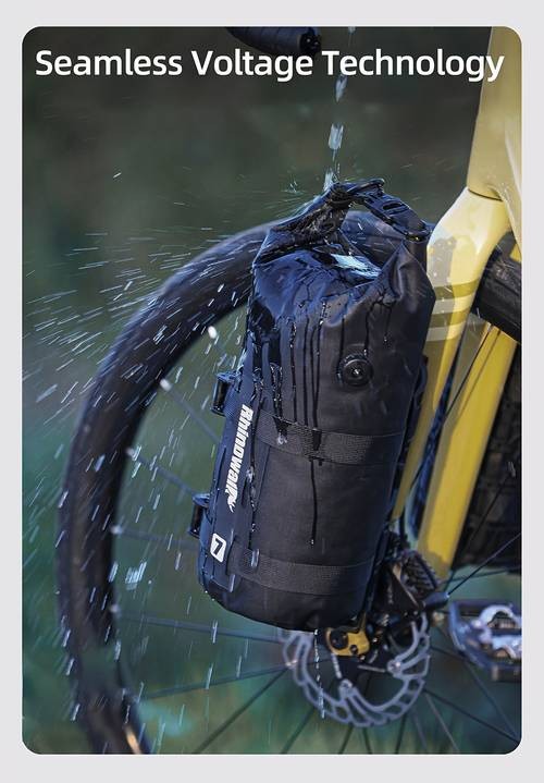 Rhinowalk Bike Front Fork Bag 4L-7L Bicycle Frame Pack for Travel Luggage with Base and Dry Bag