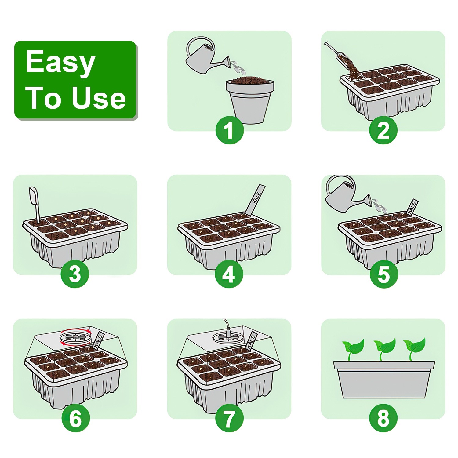 Humidity Vented Dome Tray