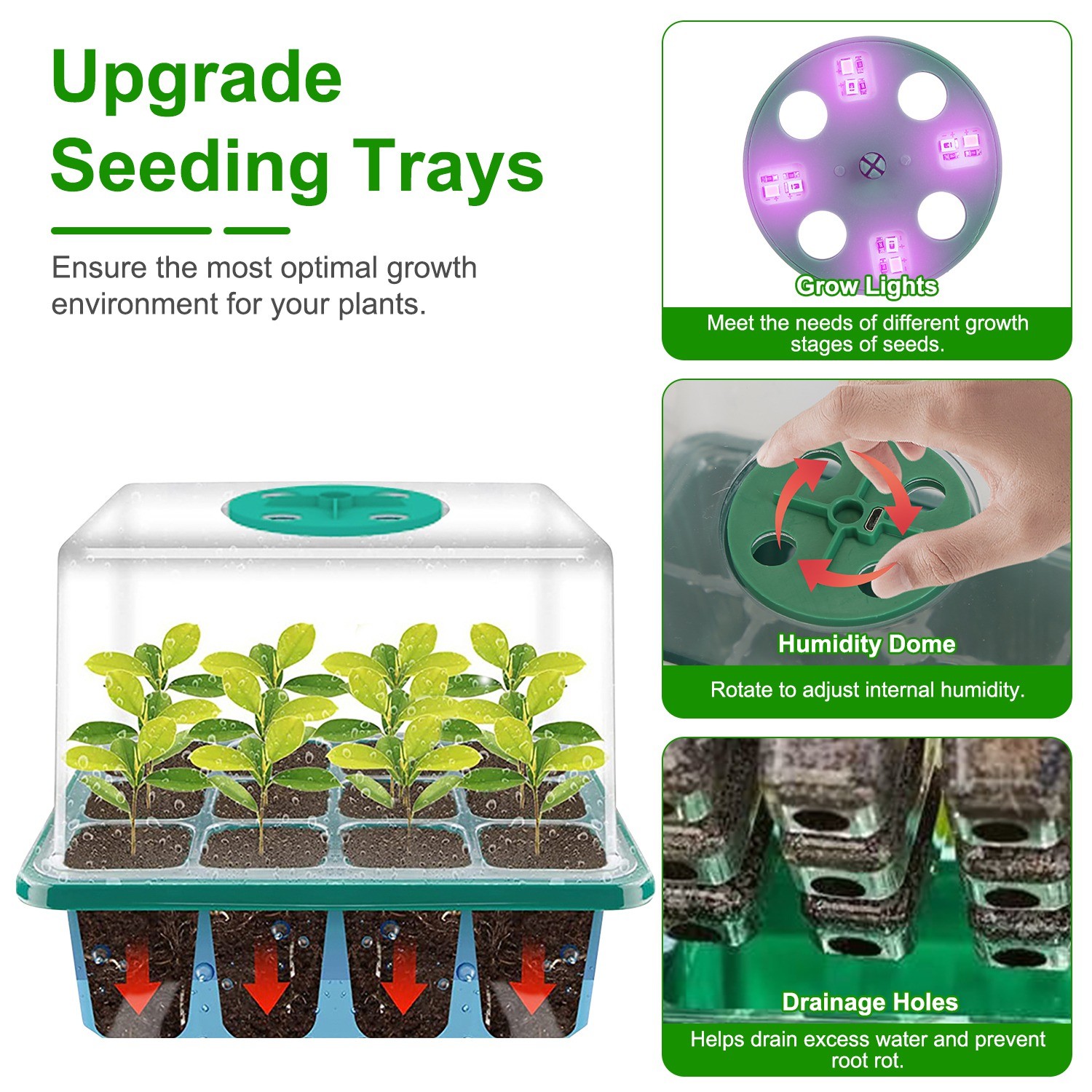 Humidity Vented Dome Tray