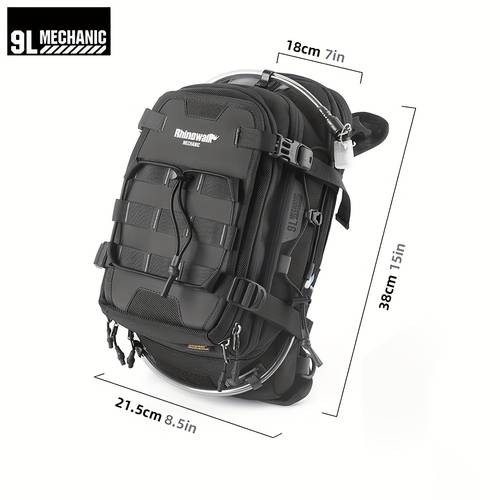 Rhinowalk Motorcycle Fuel Tank Bag 9L Multi-Functional Travel Backpack with Ample Storage Space