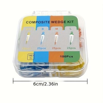 100pcs Cross Section Matrix System Filling Inlay Tool High Pressure Molding Composite Adaptive Gap Insertion Tool for Composite Material Repair
