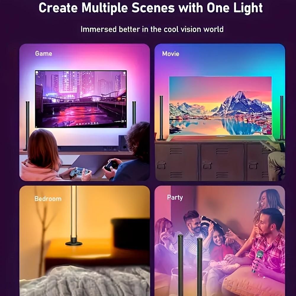 NBBUFF 2pcs Smart LED Light Bars