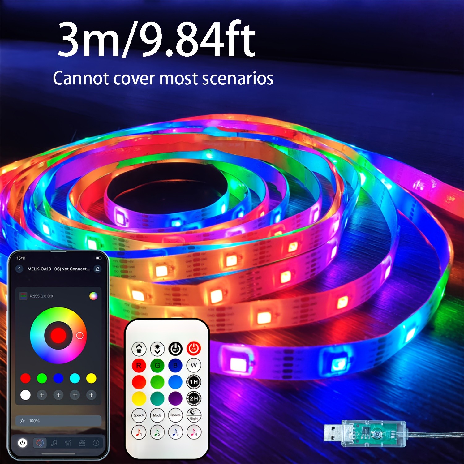 NBBUFF Smart RGB-IC Ambient Strip Lights