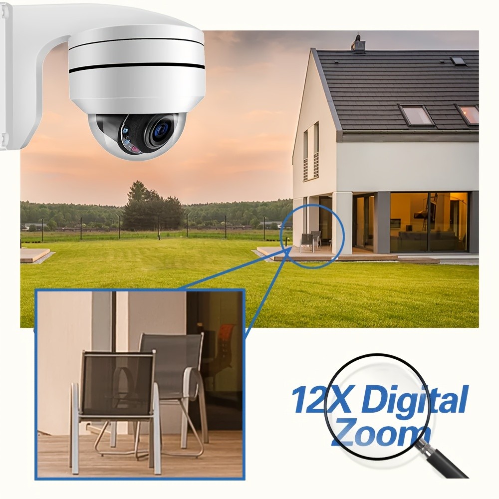 MvpSecam 4K 8MP Smart POE PTZ Security Camera