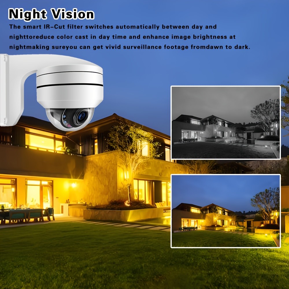 MvpSecam 4K 8MP Smart POE PTZ Security Camera