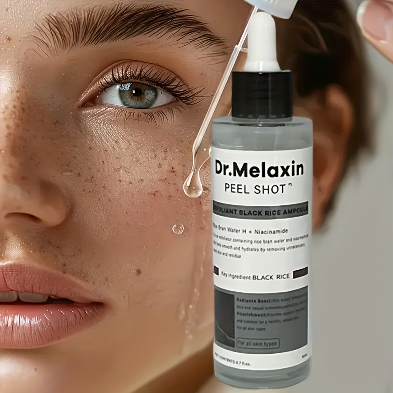 Black Rice Essence + White Rice Essence Rich in Plant Extracts for High Moisturizing and Nourishing, Suitable for Morning and Evening Use