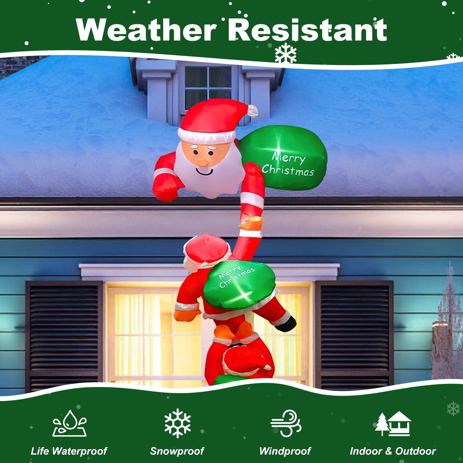 Inflatable Climbing Santa