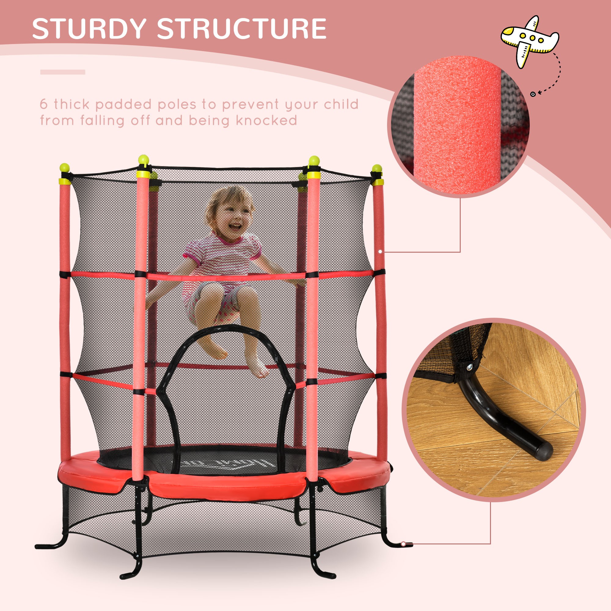 Trampoline With Enclosure