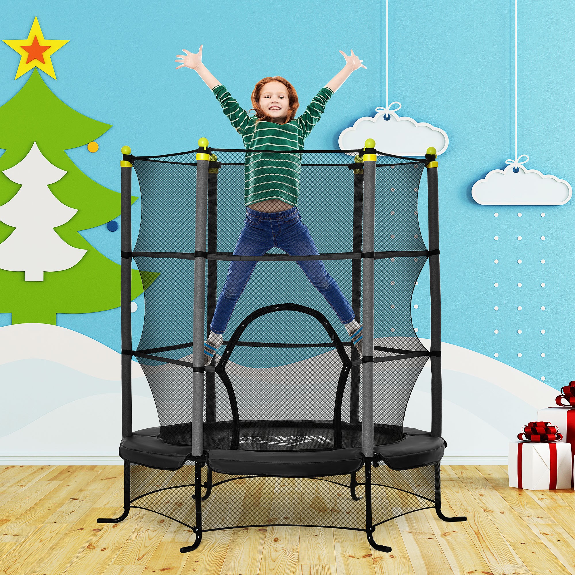 Trampoline With Enclosure