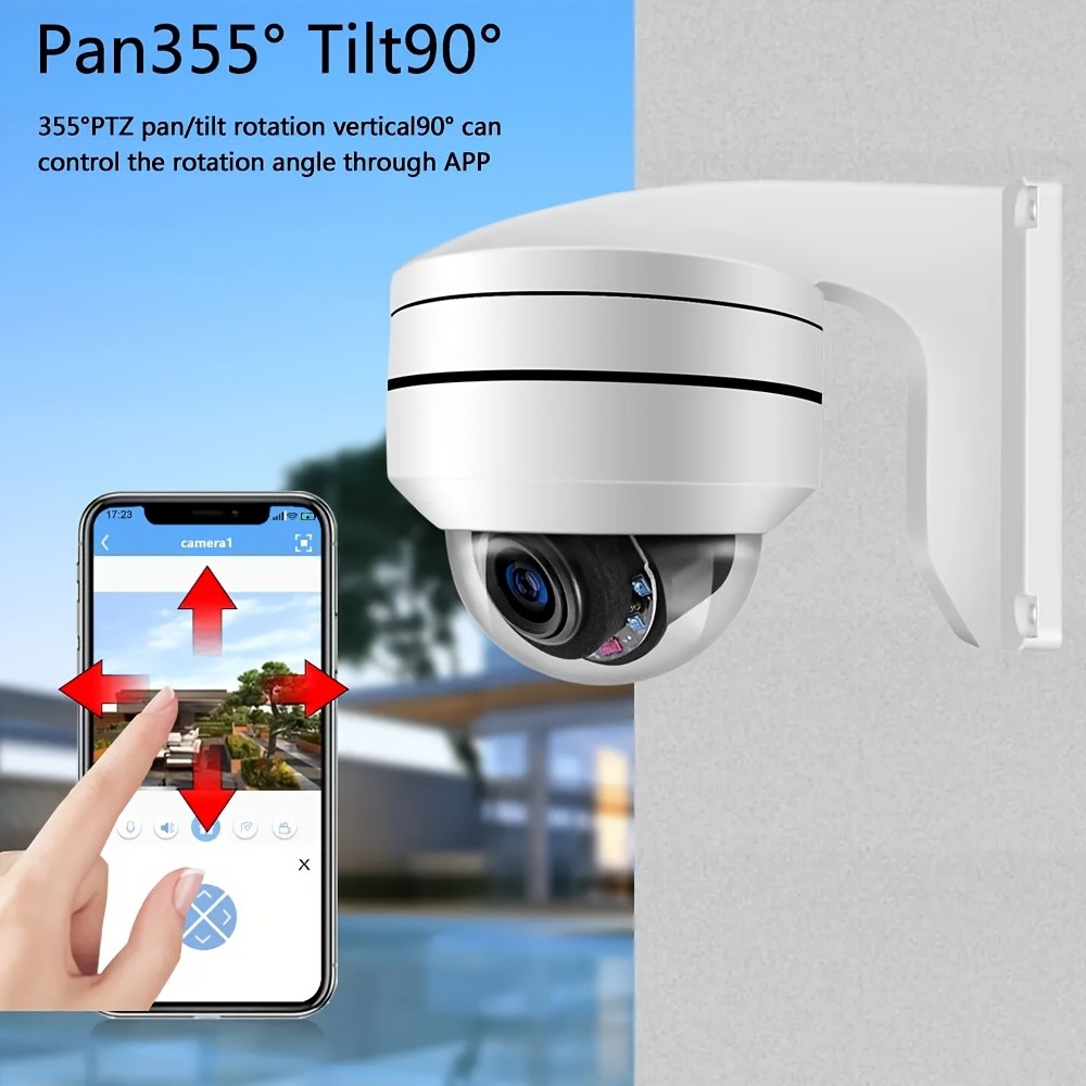 Devoccvo 4K 8MP POE PTZ Security Camera