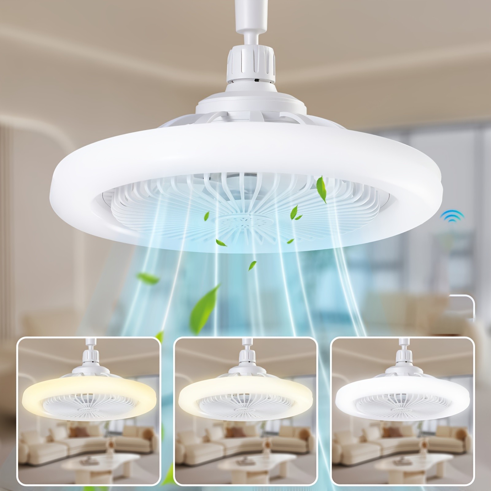 FIBRAVE 25.4cm LED Ceiling Fan with Remote Control