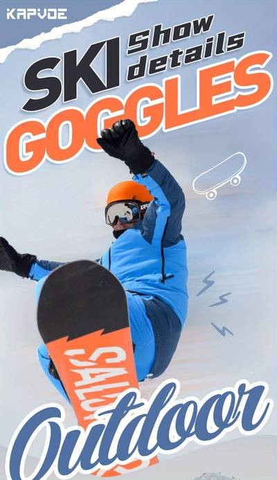 KAPVOE Mens Photochromic Ski Goggles Ultimate Protection for Snow Sports Enthusiasts