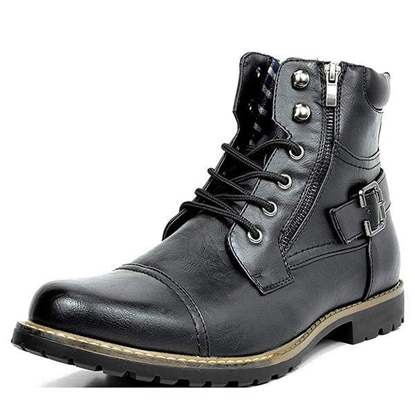Men's Metal Double Zip Rider Boots