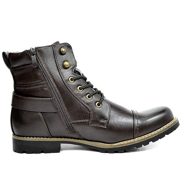 Men's Metal Double Zip Rider Boots
