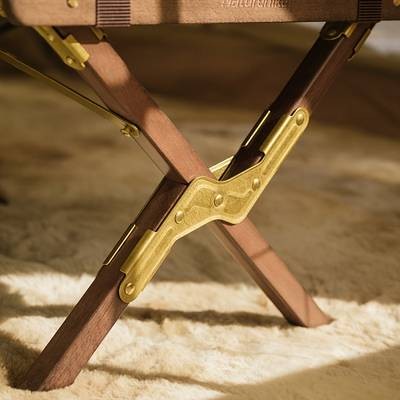 NATUREHIKE Retro Outdoor Folding Table Portable Wooden Oval Picnic Table with Sturdy Metal Legs