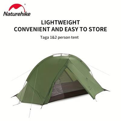Naturehike Taga 2-Person Lightweight Backpacking Tent  Compact and Durable Tent for Outdoor Adventures