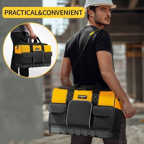 WINHUNT Heavy-Duty Tool Kit  16-Pocket Portable Toolbox Organizer with Soft-Handle Carry Bag