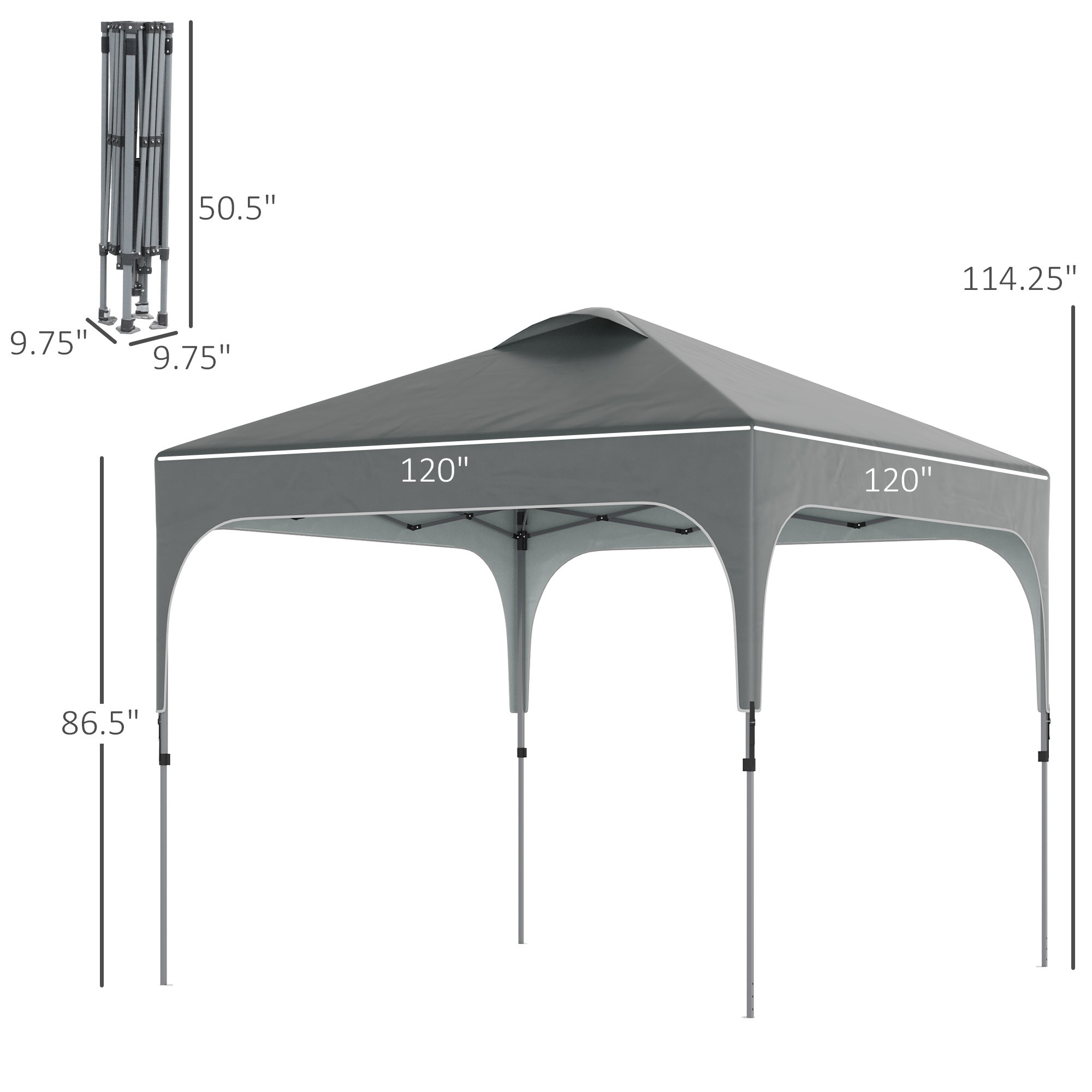 Canopy Tent With Wheeled Carry Bag