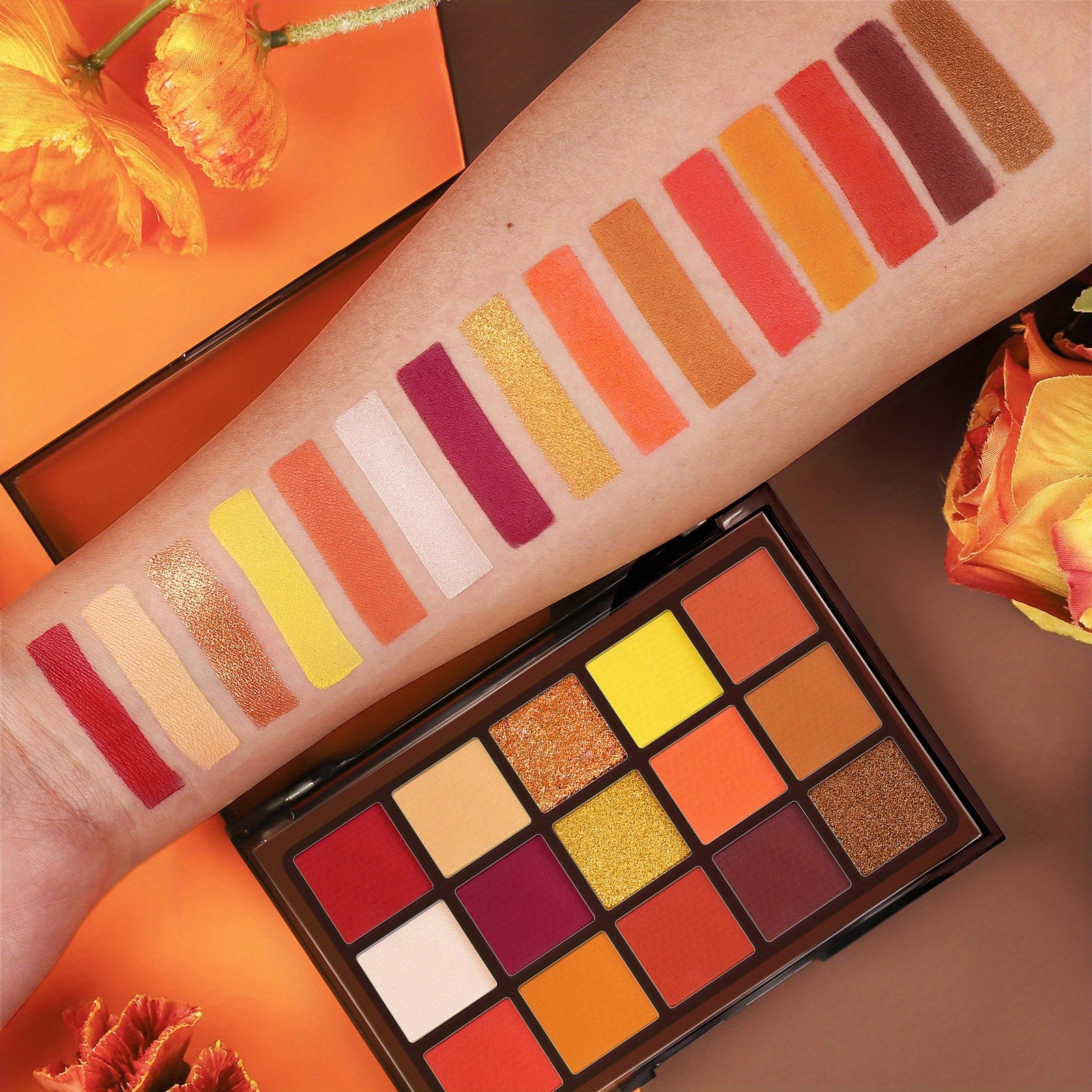 UCANBE Vibrant Shimmer Matte Glitter Eye Shadow Palette