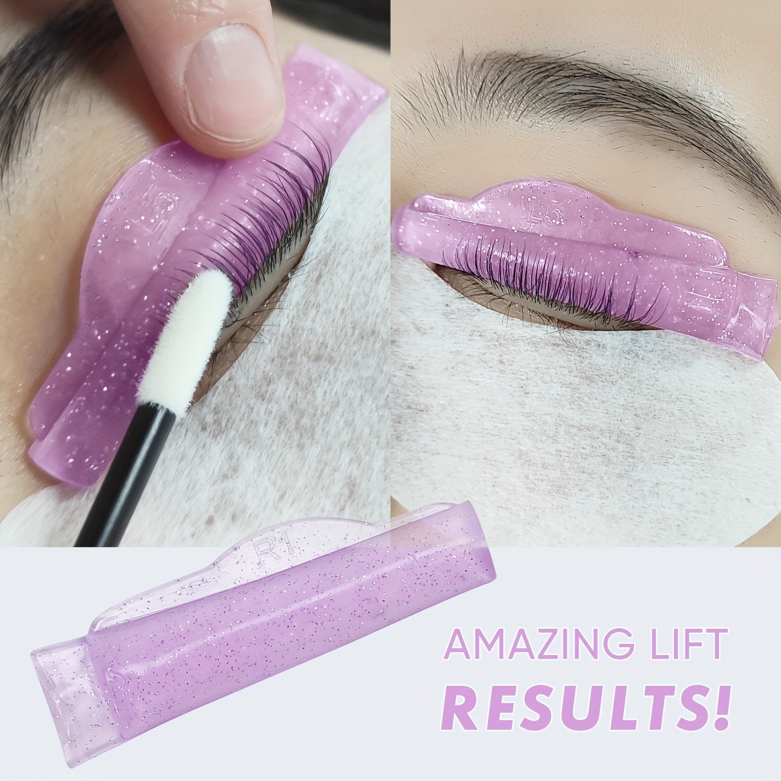 Lomansa 5 Pairs Super Elastic Eyelash Lifting Pads