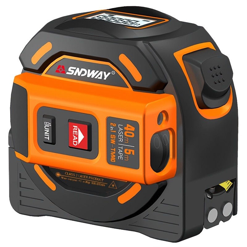 SNDWAY 2-in-1 Laser Distance Meter & Tape Measure