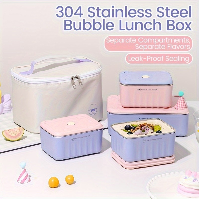 Pure Cook 4pcs Set of Colorful Lunch Boxes