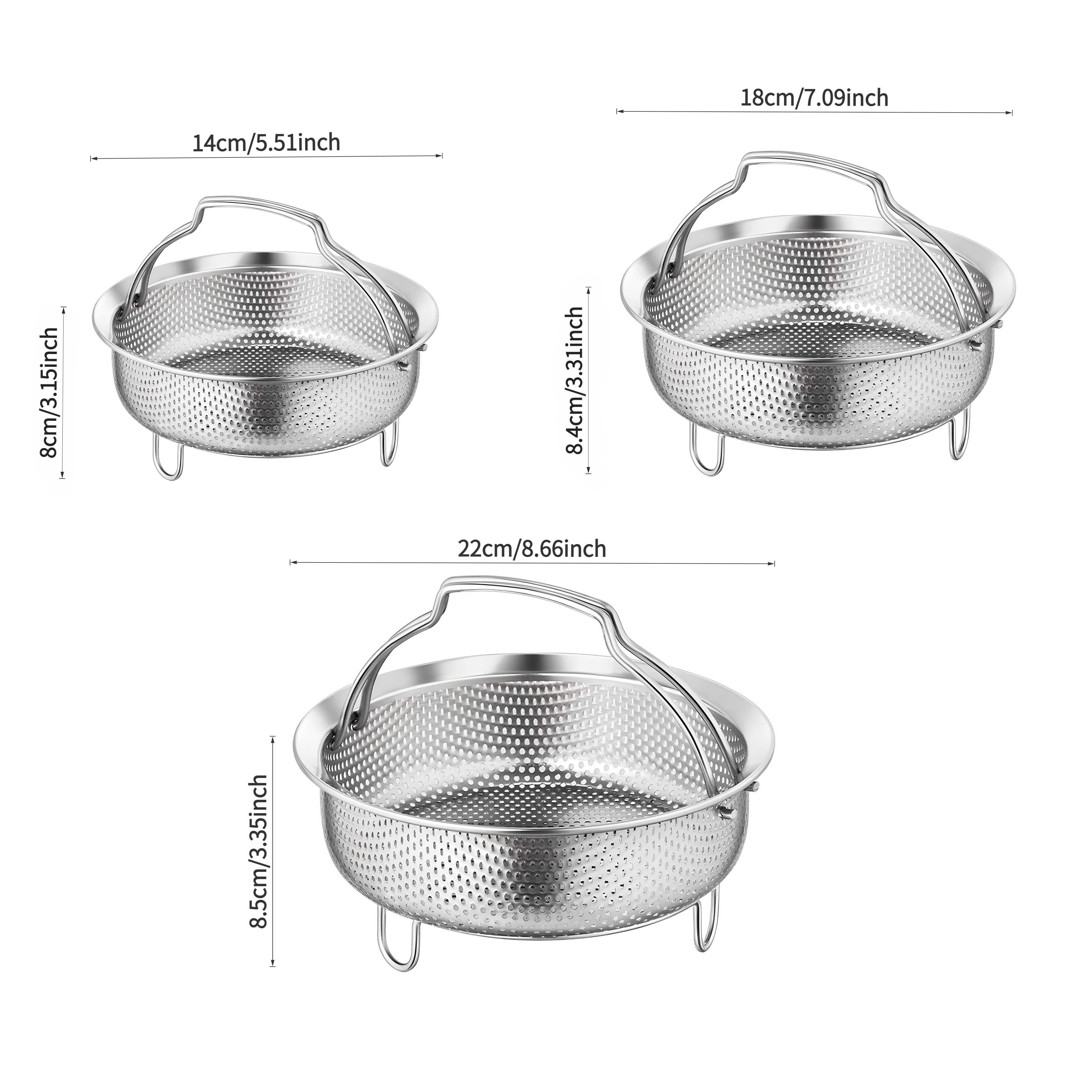 Pure Cook 304 Stainless Steel Round Handle
