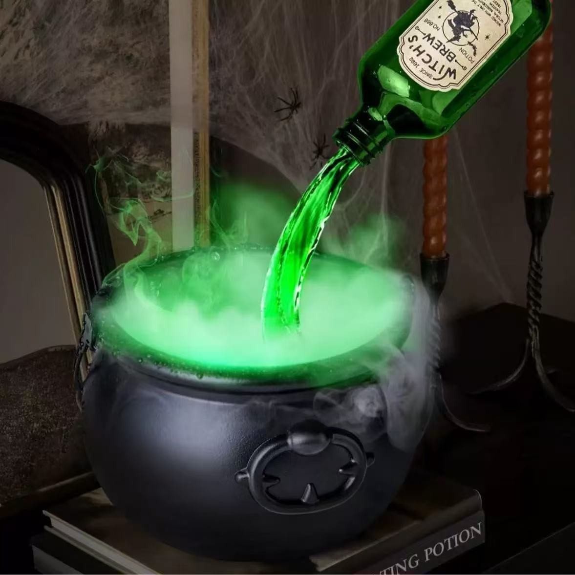 Halloween Black Wizard Bowl Magic Float Bottle and Diffuser