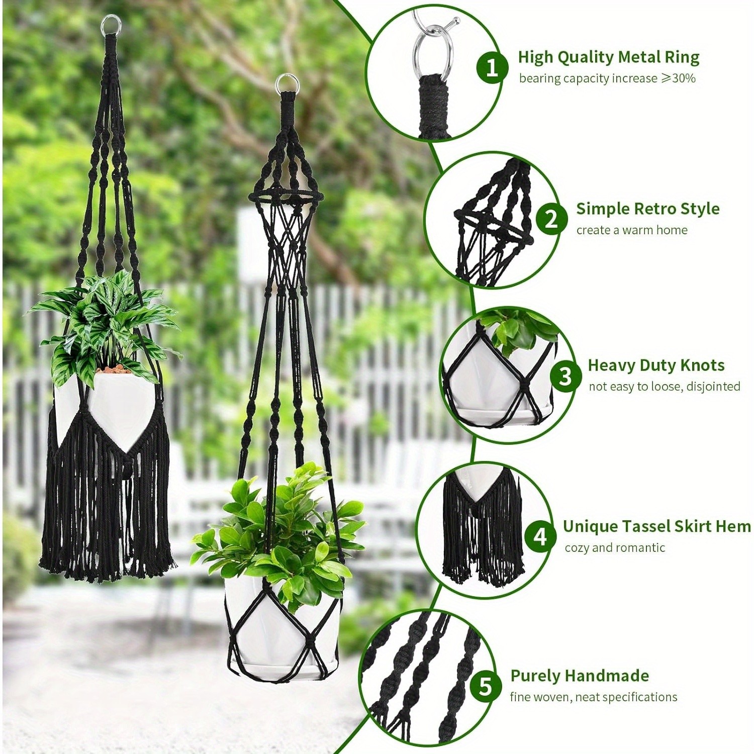 GMMLAIJH Macrame Plant Hangers