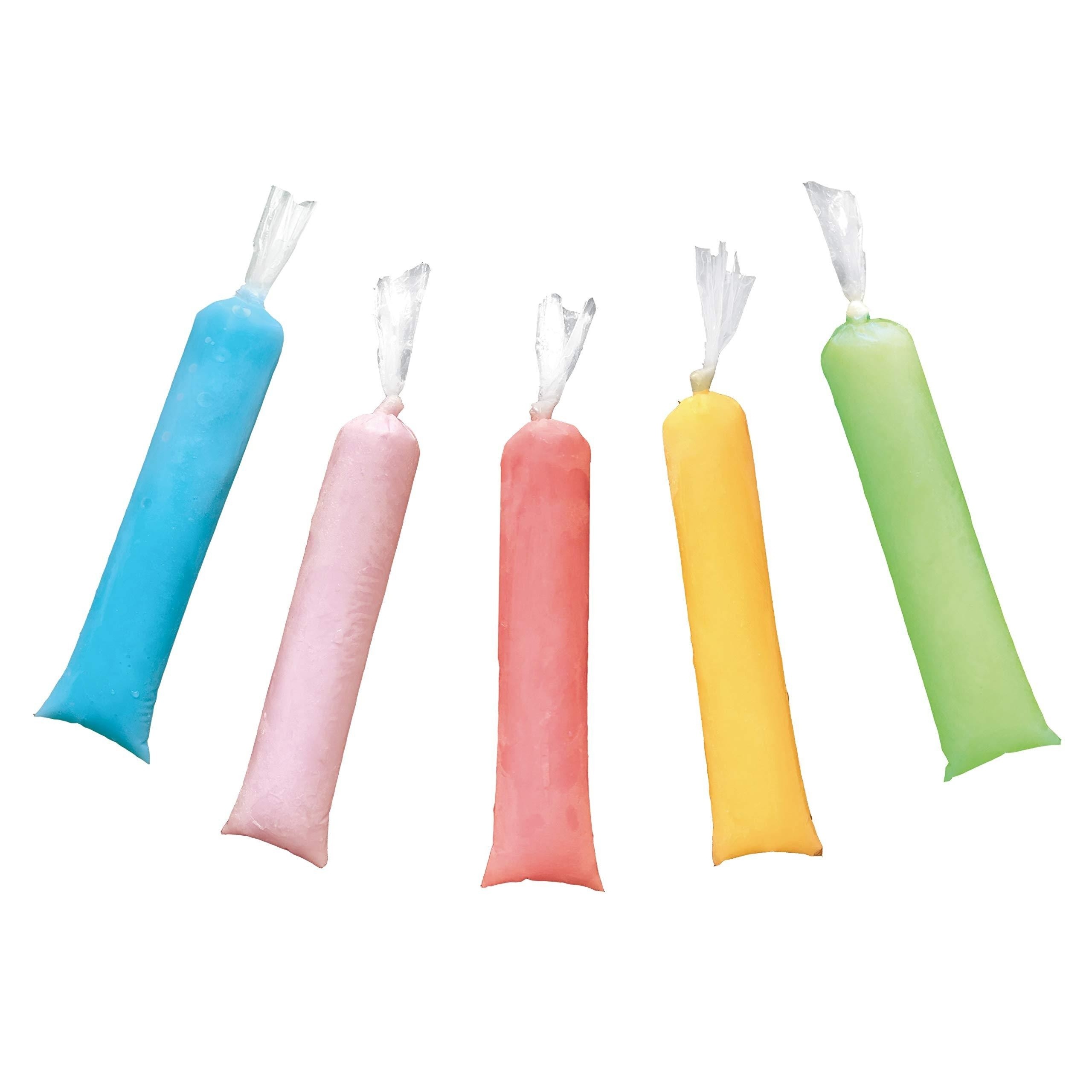 COZYPANDA Plastic Disposable Ice Popsicle Bags