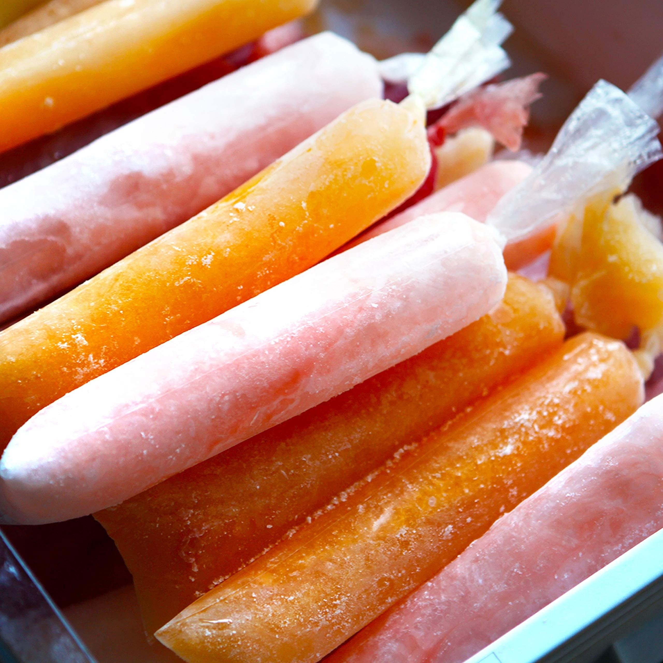 COZYPANDA Plastic Disposable Ice Popsicle Bags