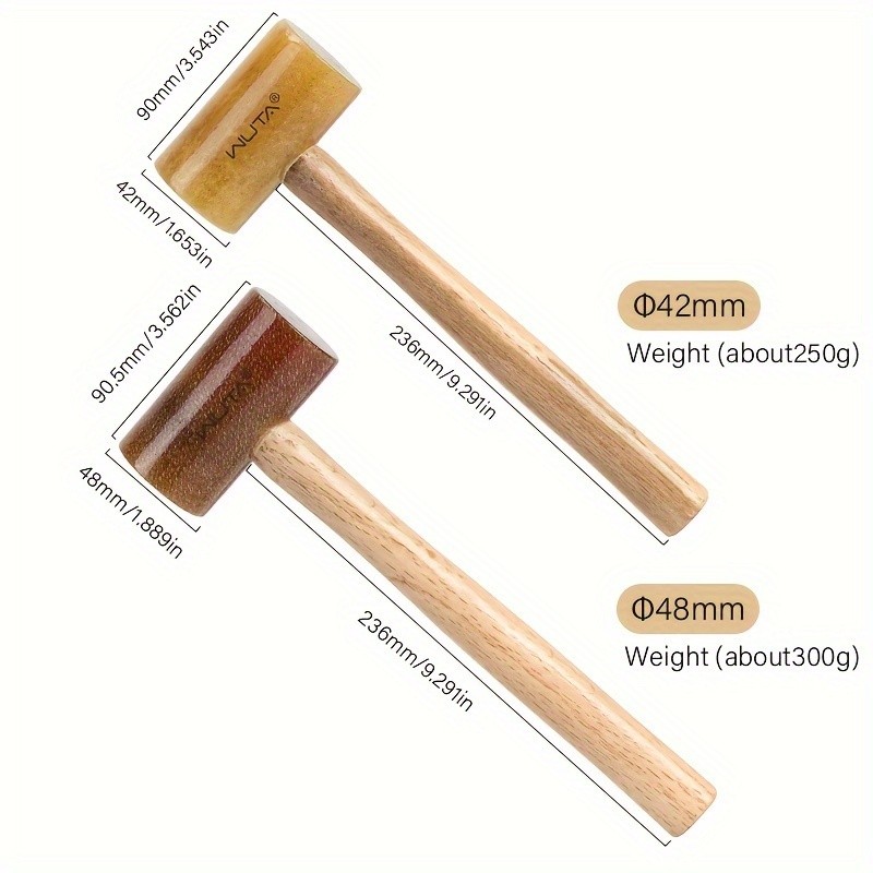 WUTA 100% Rawhide Hammer Set