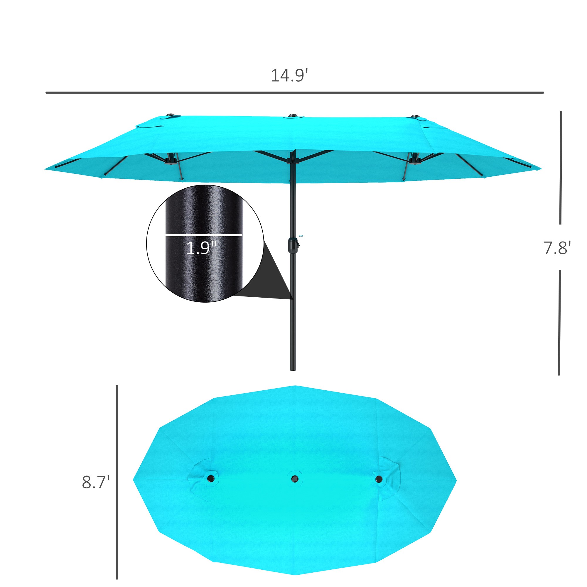 Extra Large Umbrella Canopy