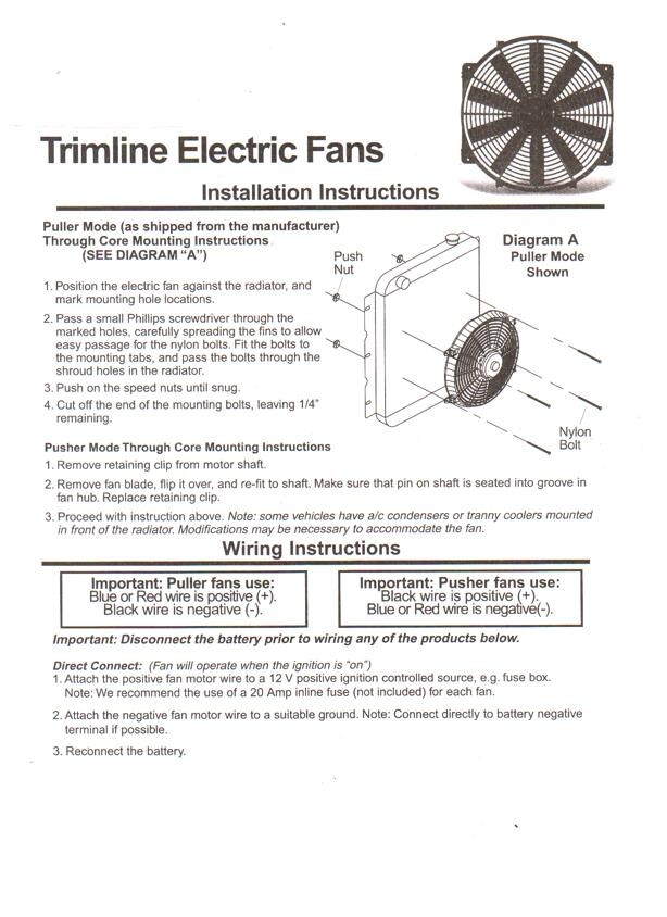 Electric Radiator Cooling Fan