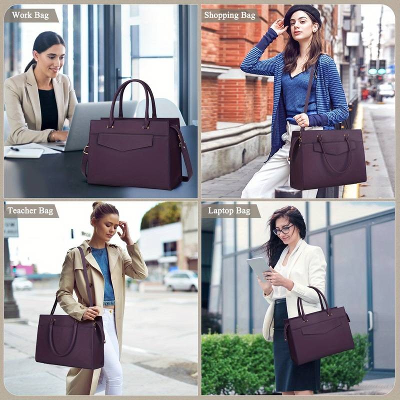 NEWHEY Laptop Bag for Women Stylish and Professional Tote Bag Set