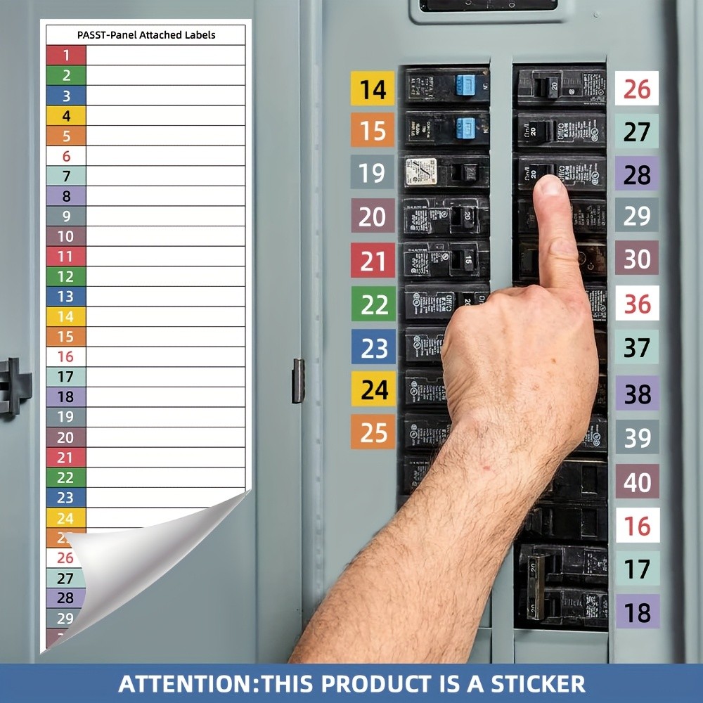 THCBME Circuit Breaker Label Kit with Marking Panel