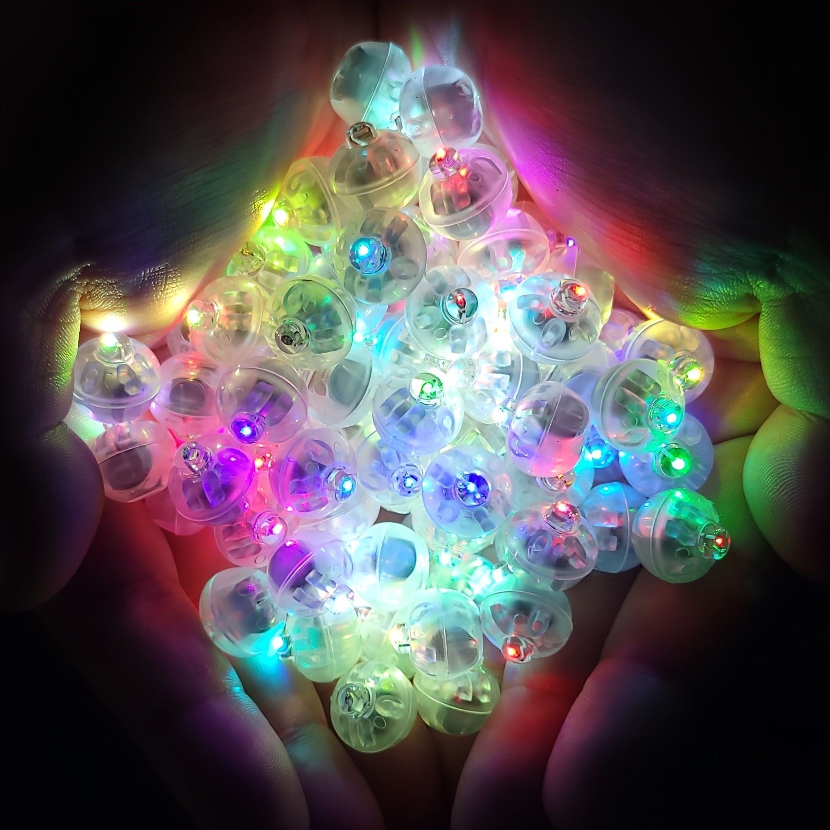 TXYAON 50PCS 9 Colors Balloon Lights