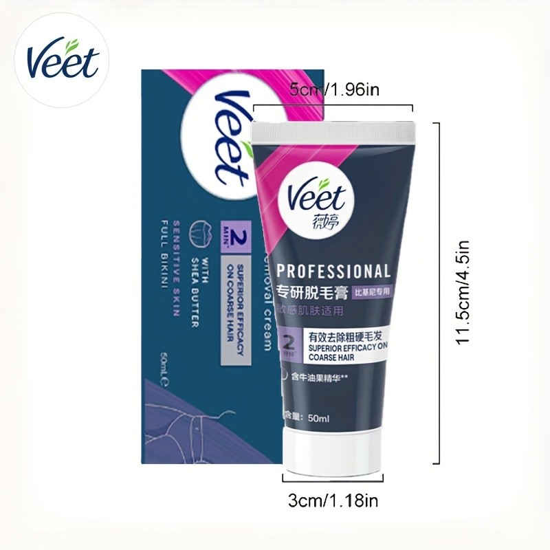 Veet Professional 2-Minute Hair Removal Cream for Bikini