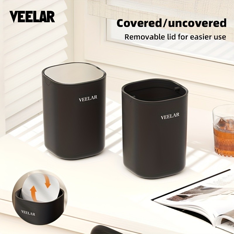Veelar 2.5L Mini Desktop Trash Can