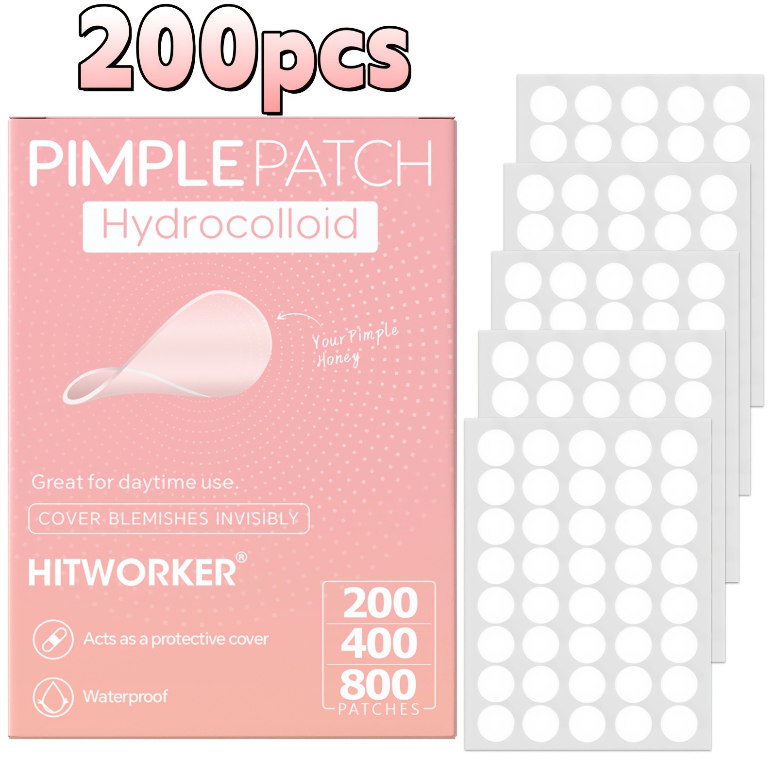 HITWORKER Water-Based Gel Stickers