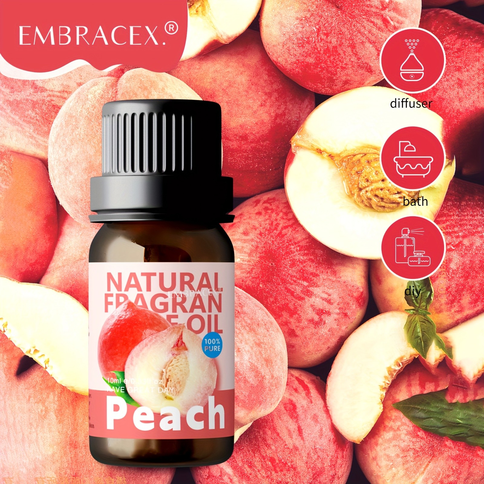 EMBRACEX 10ml Peach Essential Oil