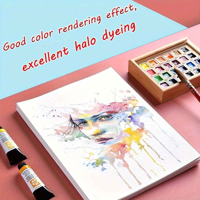 50/62pcs Thick Watercolor Paper