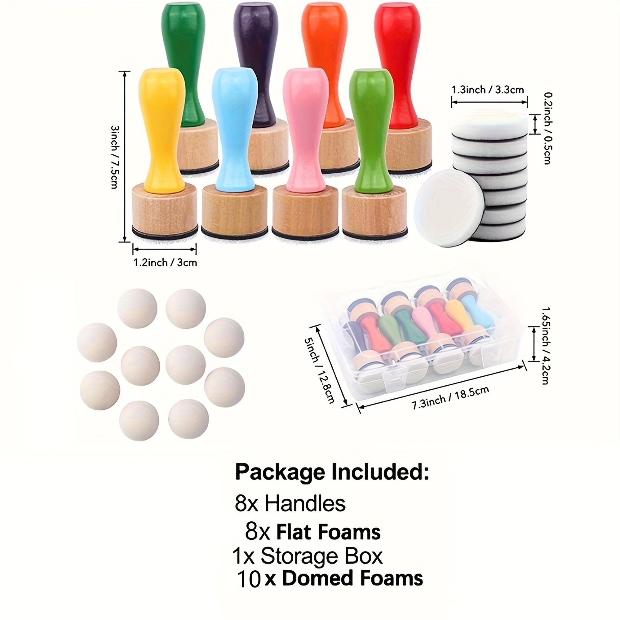 CYFUN DESIGN Mini Ink Blending Tools Set with Replacement Foam Pads