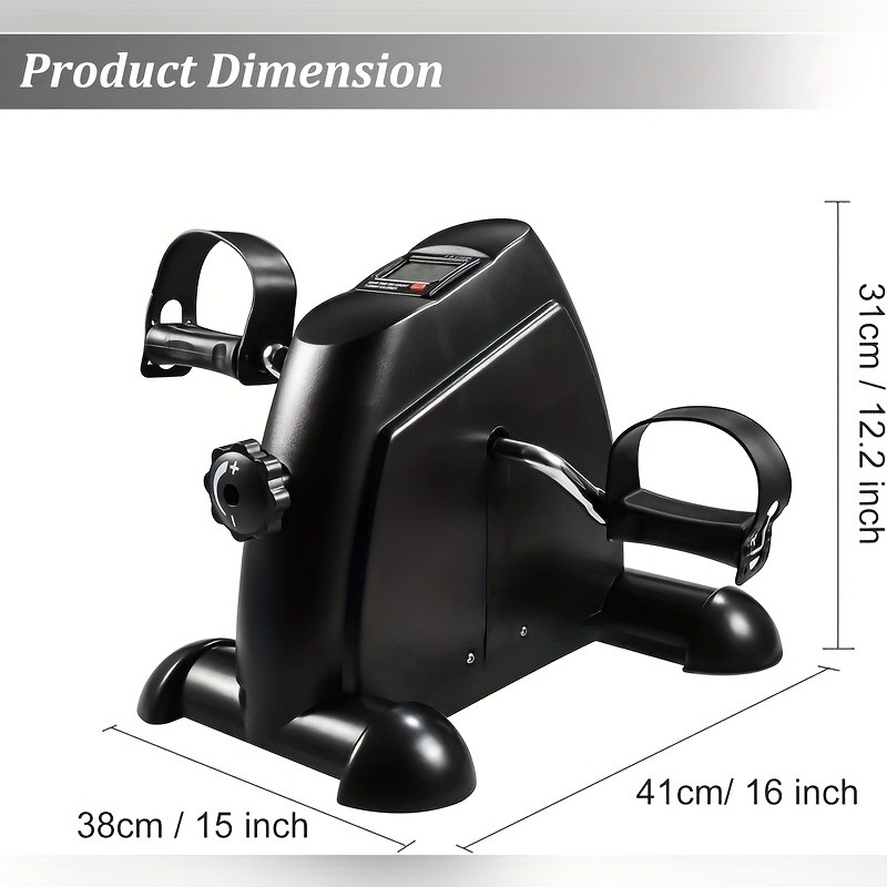 Portable Mini Exercise Bike with LCD Monitor