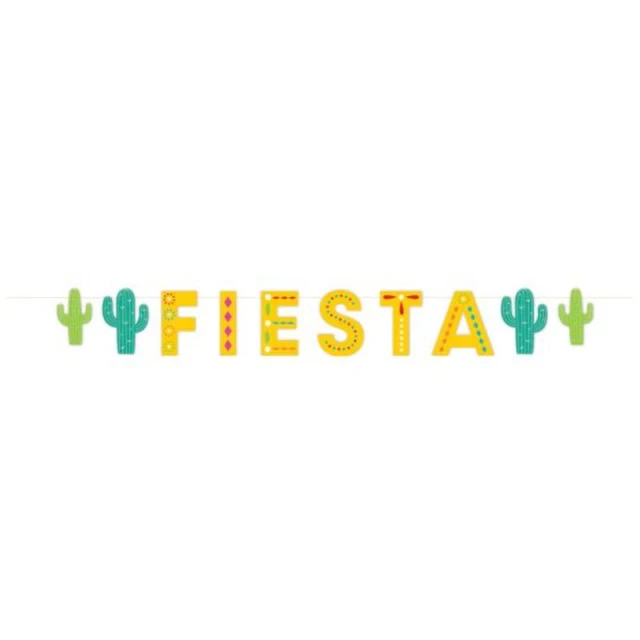 Fiesta Letter Banner & Cactus