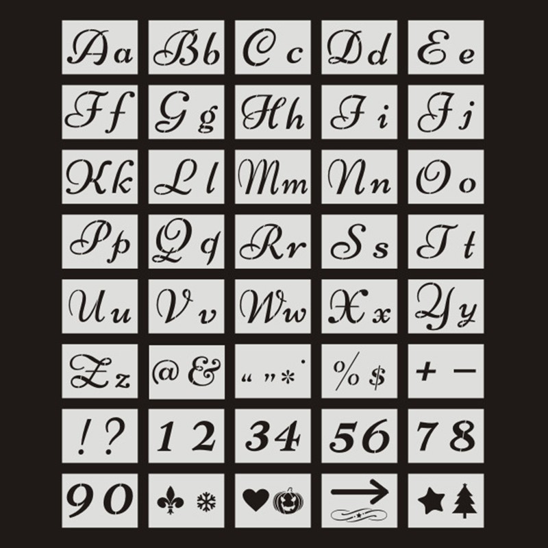 English Aplhabet Letter Template