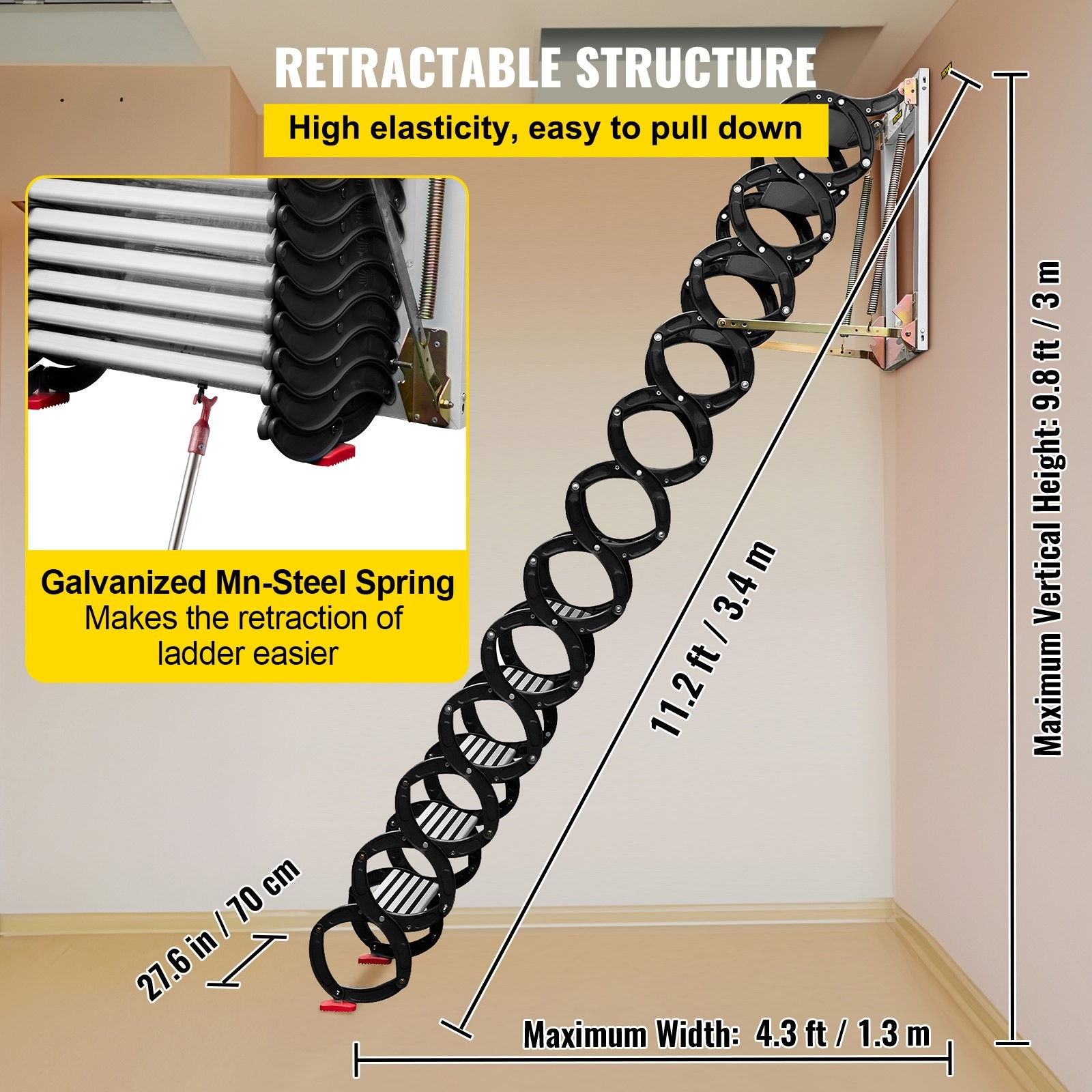 Telescopic Attic Ladder